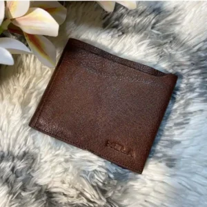 Bifold Leather Wallet - Brown