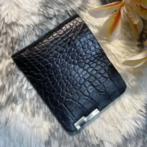 Bifold Leather Wallet - Black