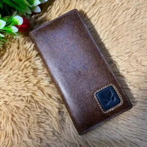 Long Leather Wallet  - Brown