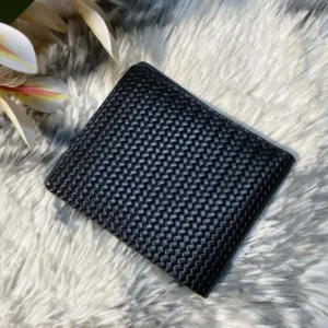 Bifold Leather Wallet - Black
