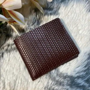 Bifold Leather Wallet - Brown