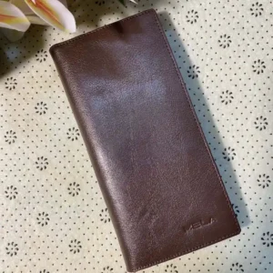 Long Leather Wallet  - Brown