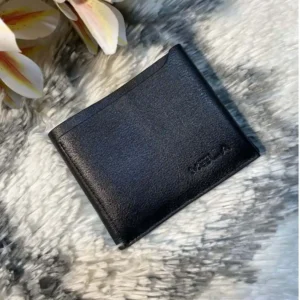 Bifold Leather Wallet - Black